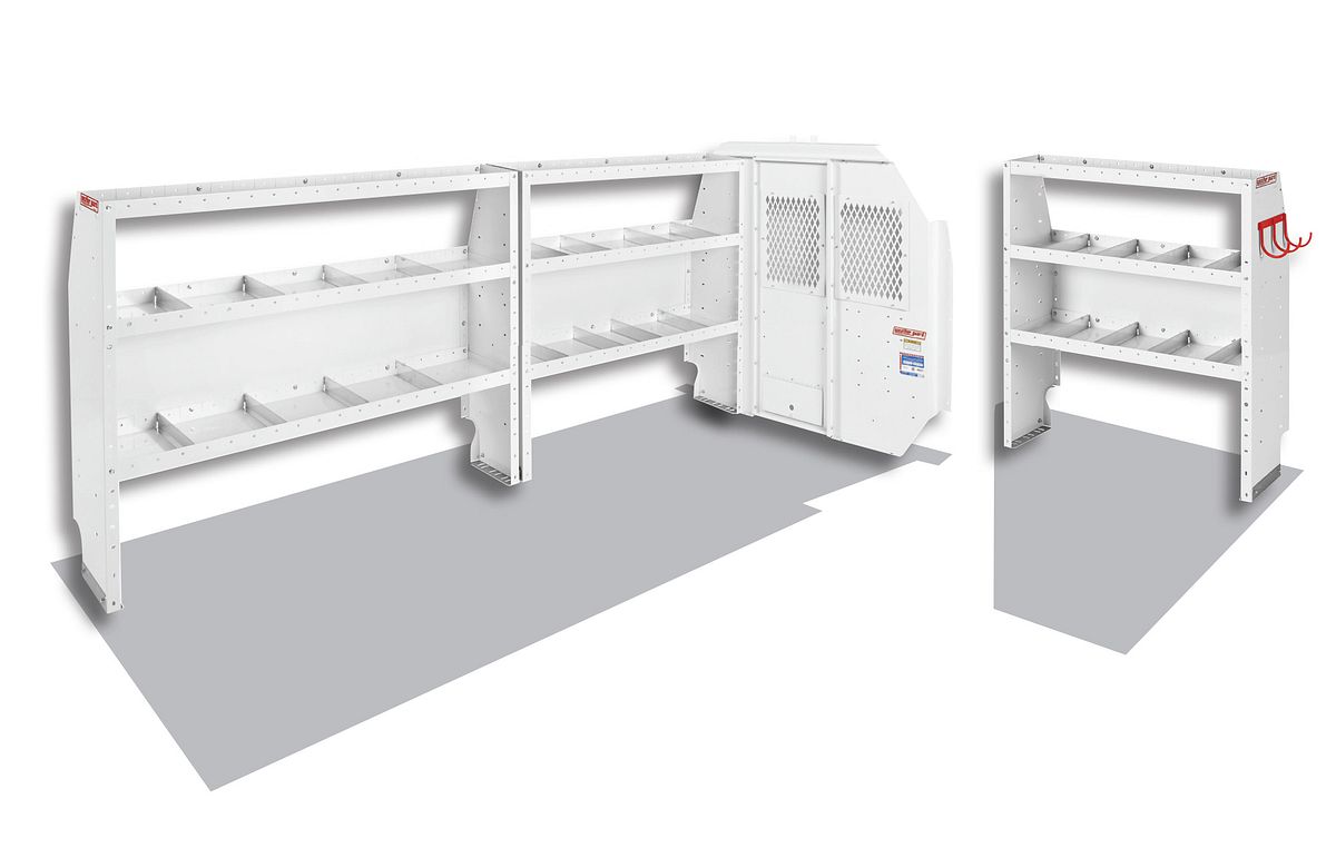 Weather Guard Commercial Shelving Van Package for Ford Transit Low Roof, 148 in Wheelbase (600-8110L)