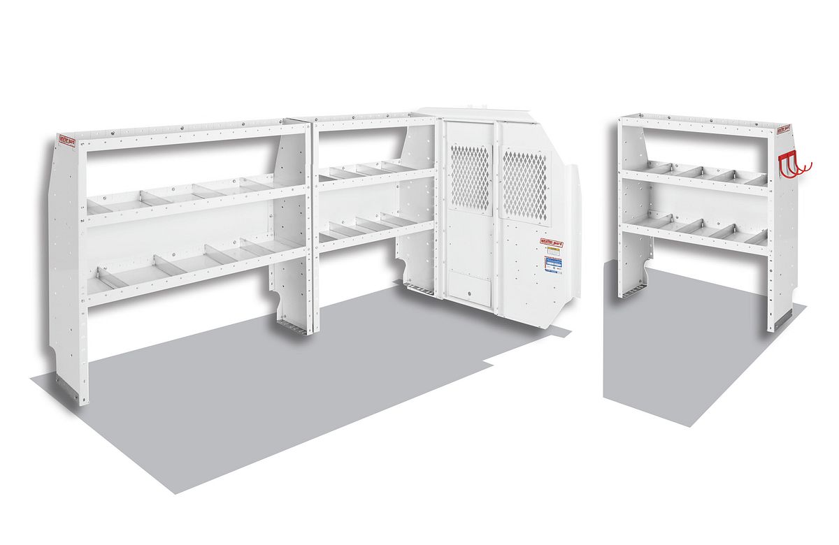 Weather Guard Commercial Shelving Van Package for Ford Transit Low Roof, 130 in Wheelbase (600-8110R)
