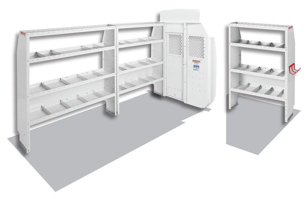 Weather Guard Commercial Shelving Van Package for Ford Transit High Roof, 148 in Wheelbase (600-8410L)