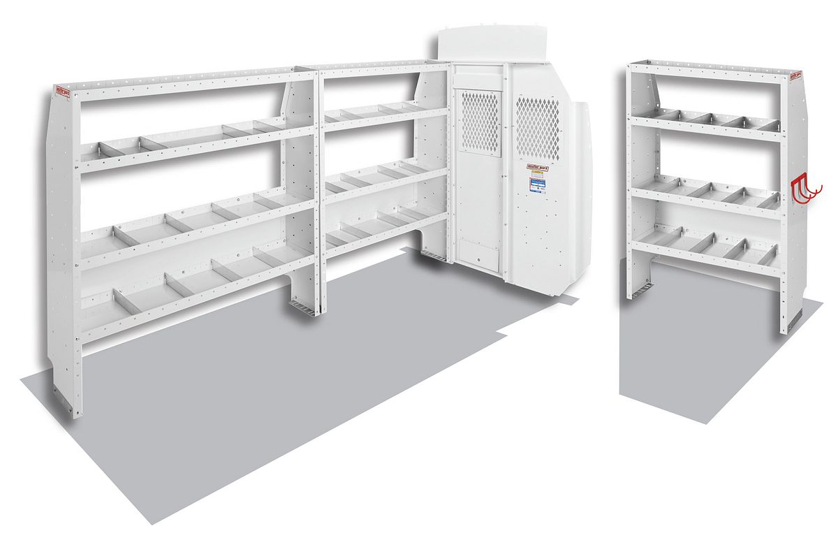 Weather Guard Commercial Shelving Van Package for Ford Transit High Roof, 148 in Wheelbase (600-8410L)