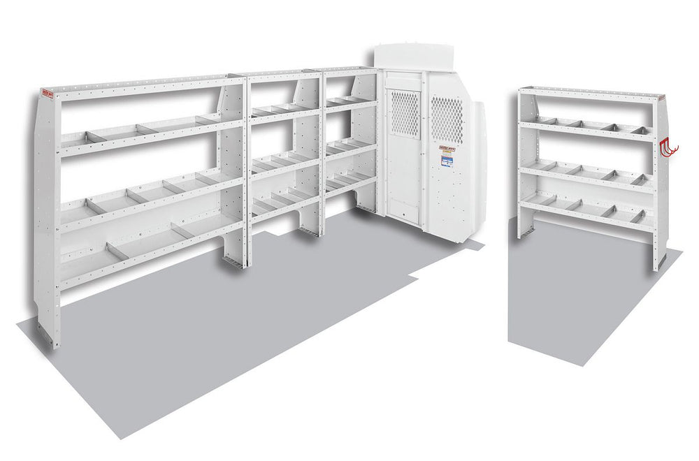 Weather Guard Commercial Shelving Van Package for Ford Transit High Roof, 148 in Extended Length (600-8410X)