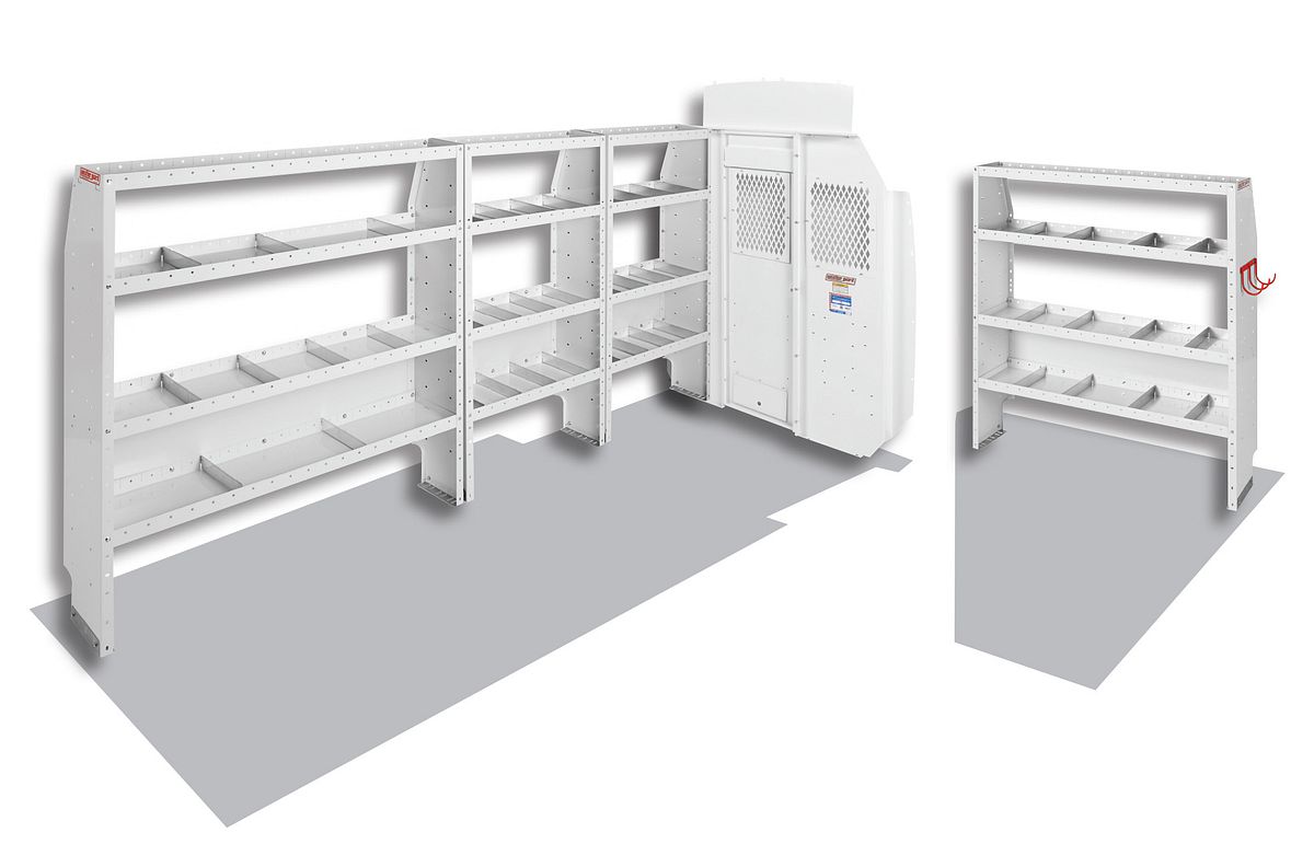 Weather Guard Commercial Shelving Van Package for Ford Transit High Roof, 148 in Extended Length (600-8410X)