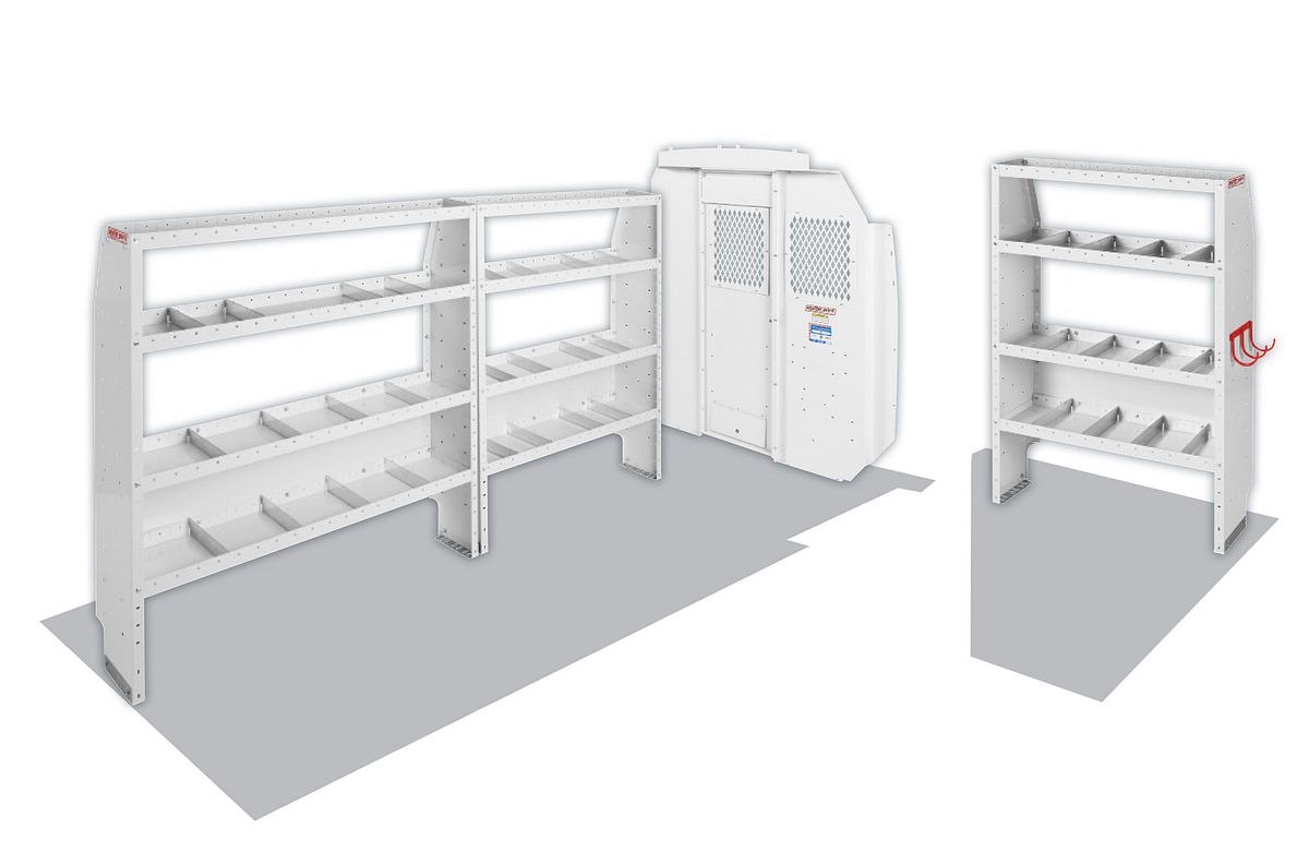 Weather Guard Commercial Shelving Van Package for Ram ProMaster High Roof, 159 in Wheelbase (600-8440L)