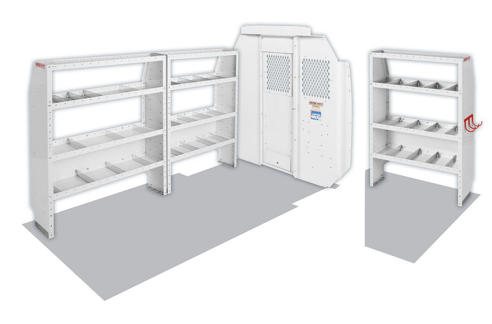 Weather Guard Commercial Shelving Van Package for Ram ProMaster Mid Roof, 118 in Wheelbase (600-8440S)