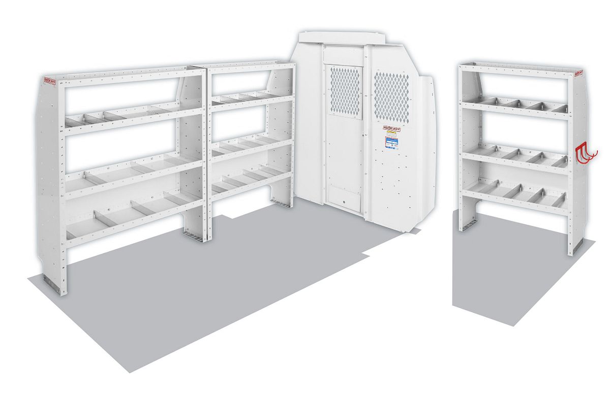 Weather Guard Commercial Shelving Van Package for Ram ProMaster Mid Roof, 118 in Wheelbase (600-8440S)