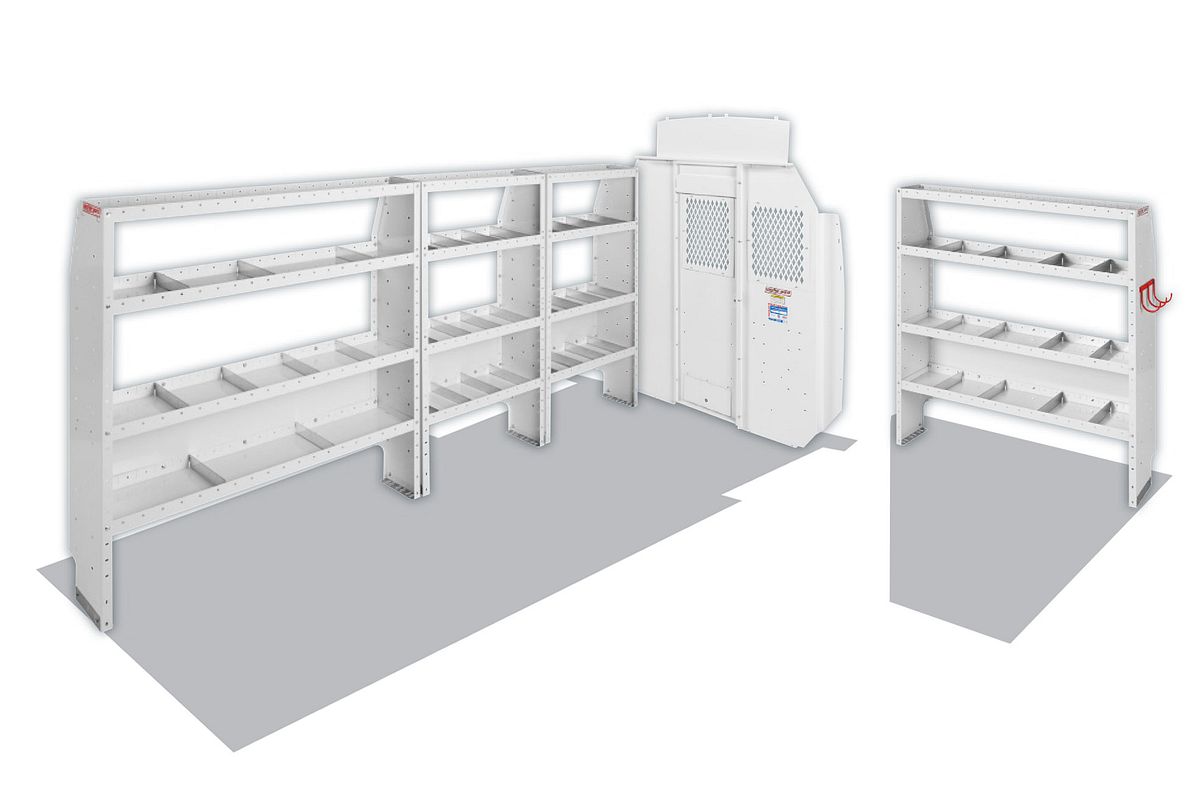 Weather Guard Commercial Shelving Van Package for Ram ProMaster High Roof, 159 in Extended Wheelbase (600-8440X)