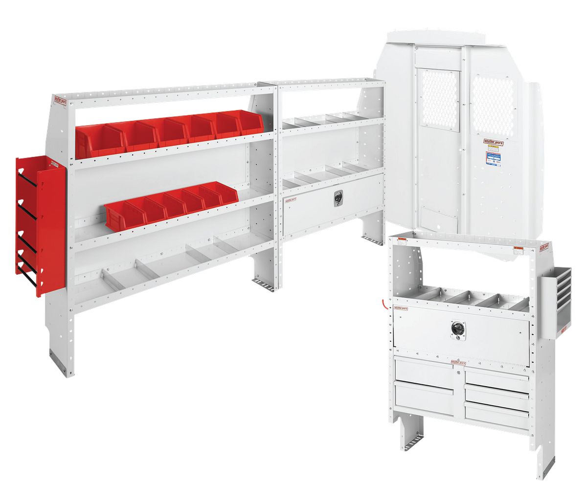 Weather Guard Electrical Contractor Van Package for Mercedes-Benz Sprinter High Roof, 144 in Wheelbase (600-8454R)