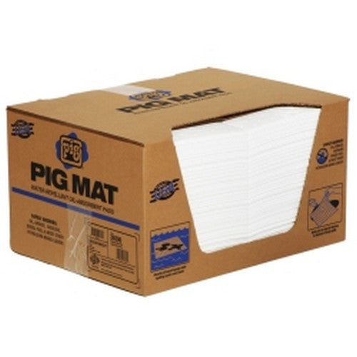 PIG Water-Repellent Oil Absorbent Medium-Weight Mat Pads, 100 Count