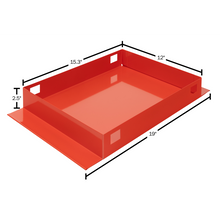 Weather Guard Accessory Tray for Crossover and Saddle Tool Boxes, Red Steel (615)