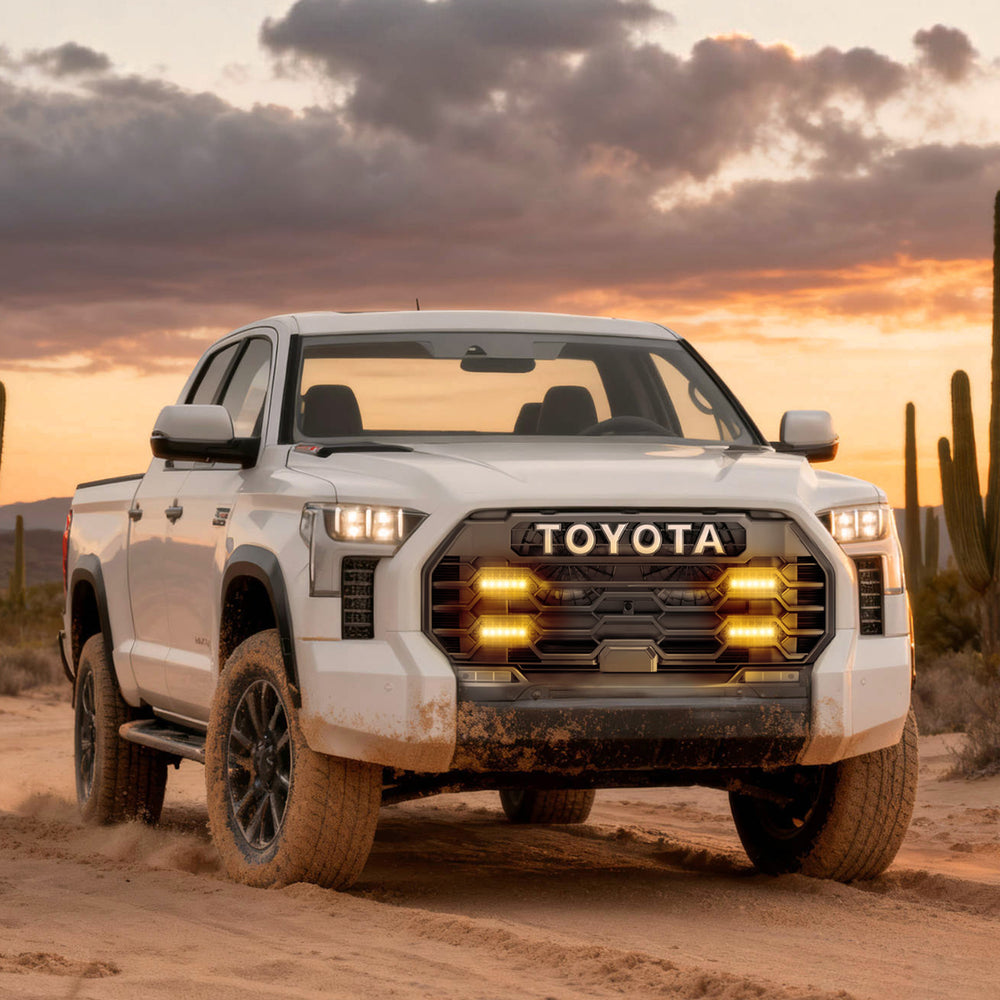 ARC Lighting Tiny Monster Grille Kit, Tundra TRD Pro/Sport/Offroad, 2022-25, 4 Lights Bars - Part 62TA4