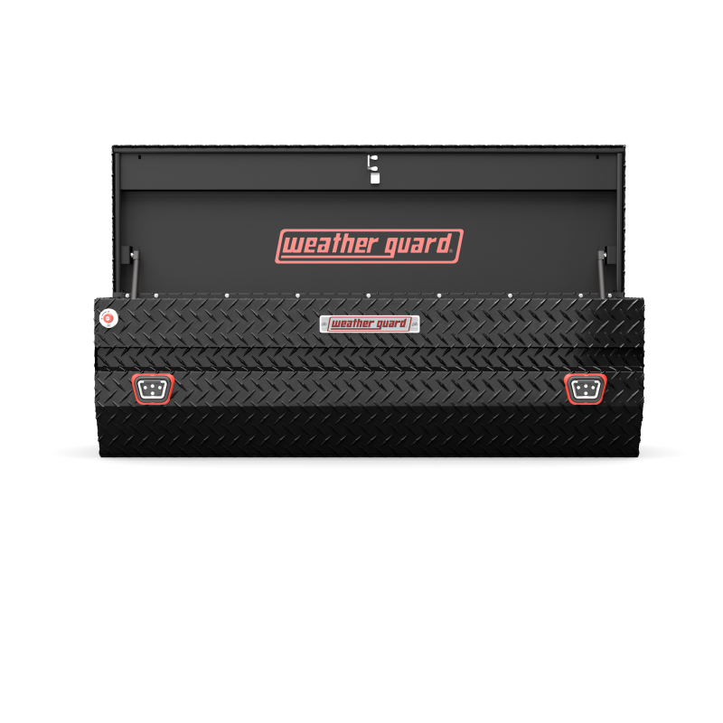 Weather Guard 58 in Aluminum All-Purpose Chest Tool Box, Gloss Black (634-5-04)