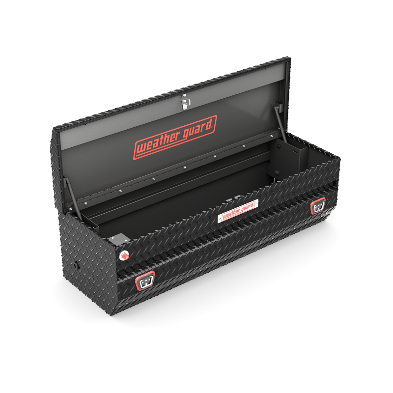 Weather Guard 58 in Aluminum All-Purpose Chest Tool Box, Gloss Black (634-5-04)