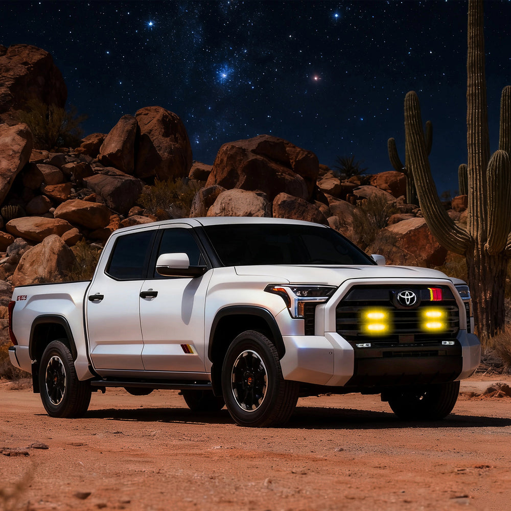 ARC Lighting Tiny Monster Grille Kit for Tundra SR5, 2022-25, 4 Light Bars with Harness - Part 63TB4