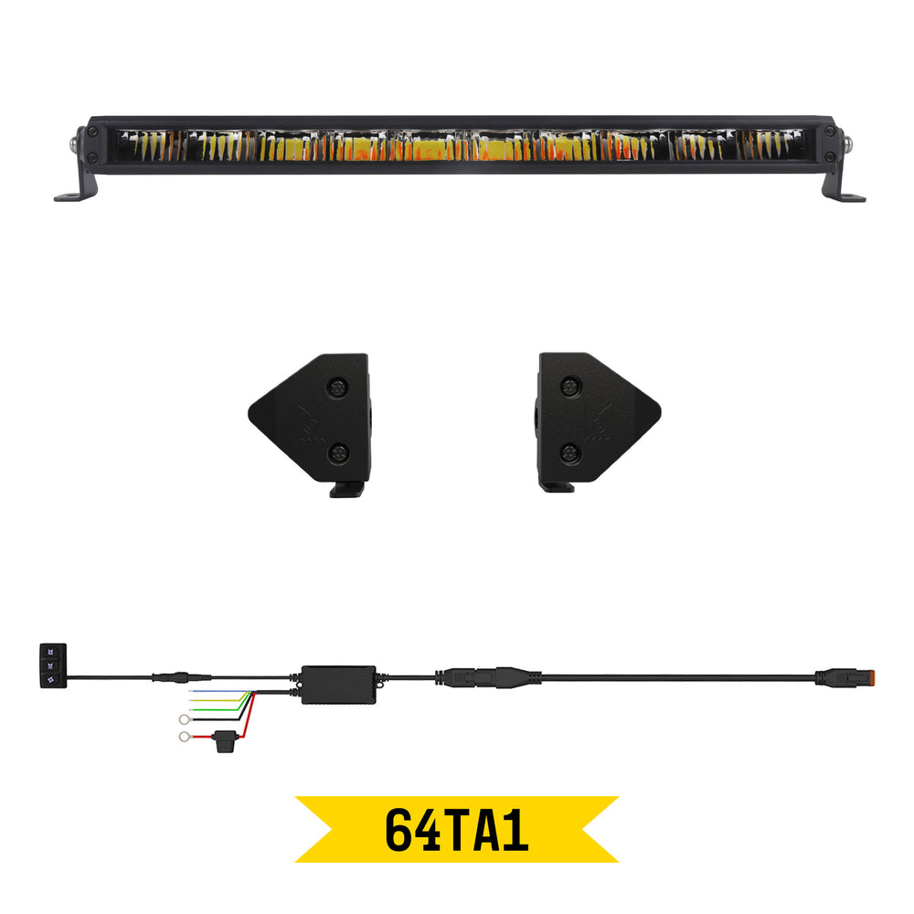 ARC Lighting Tiny Monster Grille Kit for Tundra TRD Pro, 2022-25, 1 Light Bar with Harness - Part 64TA1