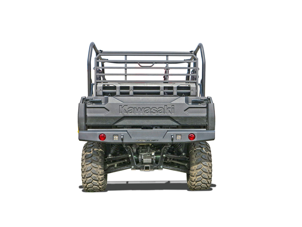 Steelcraft UTV Rear Bumper Replacement - Fine Textured Black - 2015-2025 Kawasaki Mule Pro-FX, FXT, DX, DXT, Ranch Edition (Excludes FXR) (65-2000)