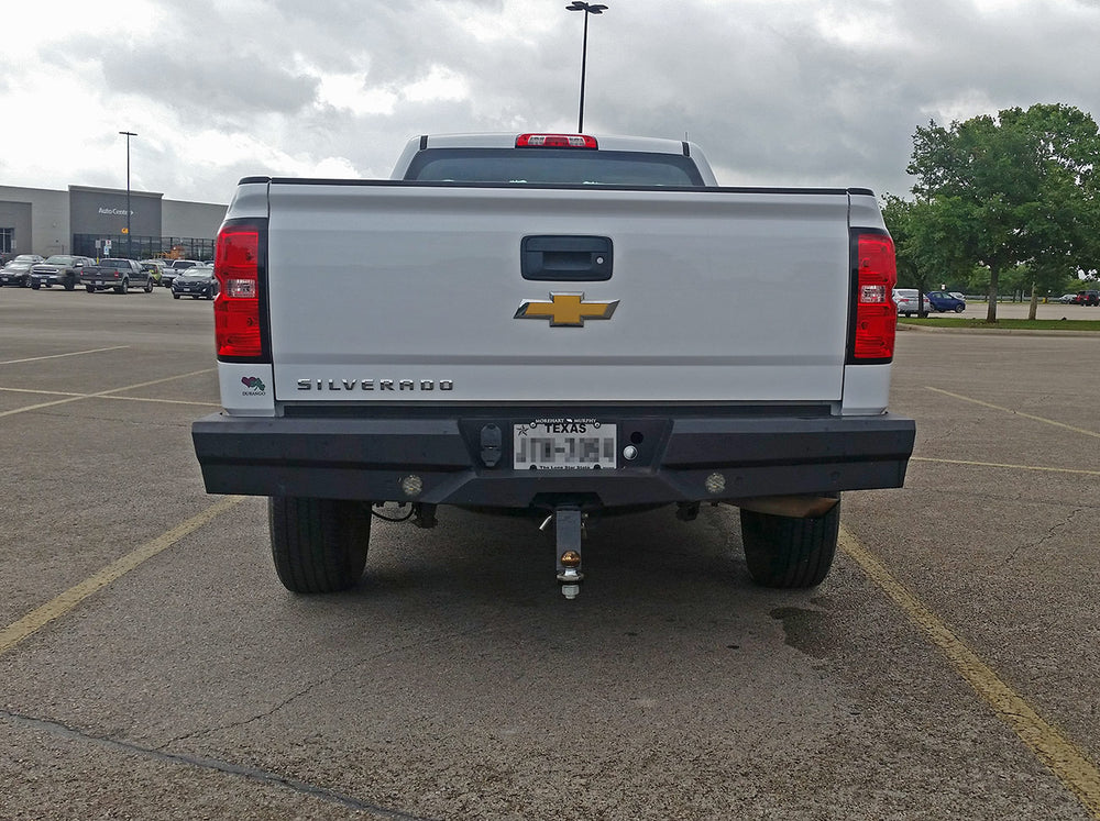 Steelcraft Elevation Rear Bumper - Fine Textured Black - 2014-2018 Chevy/GMC Silverado/Sierra 1500 / 2019 Silverado 1500 LD Classic (65-20420)