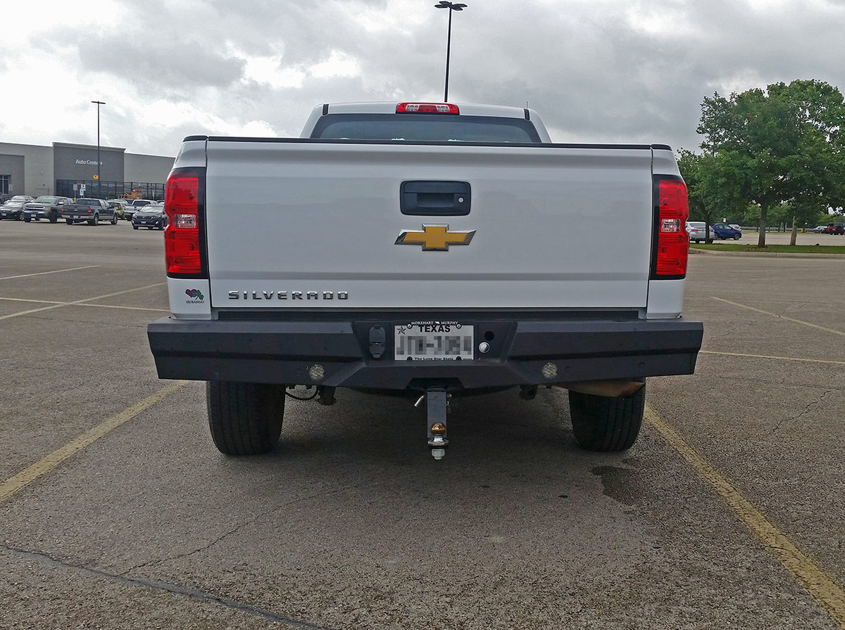 Steelcraft Elevation Rear Bumper - Fine Textured Black - 2014-2018 Chevy/GMC Silverado/Sierra 1500 / 2019 Silverado 1500 LD Classic (65-20420)