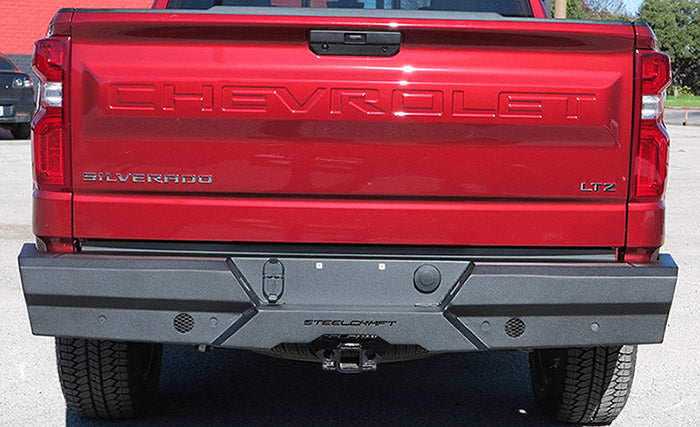 Steelcraft Elevation Rear Bumper - Fine Textured Black - 2019-2025 Silverado/Sierra 1500 / 2020-2025 Silverado/Sierra 2500/3500 (65-20490)