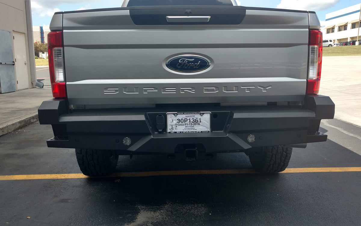 Steelcraft Elevation Rear Bumper - Fine Textured Black - 2017-2025 Ford Super Duty (65-21380)