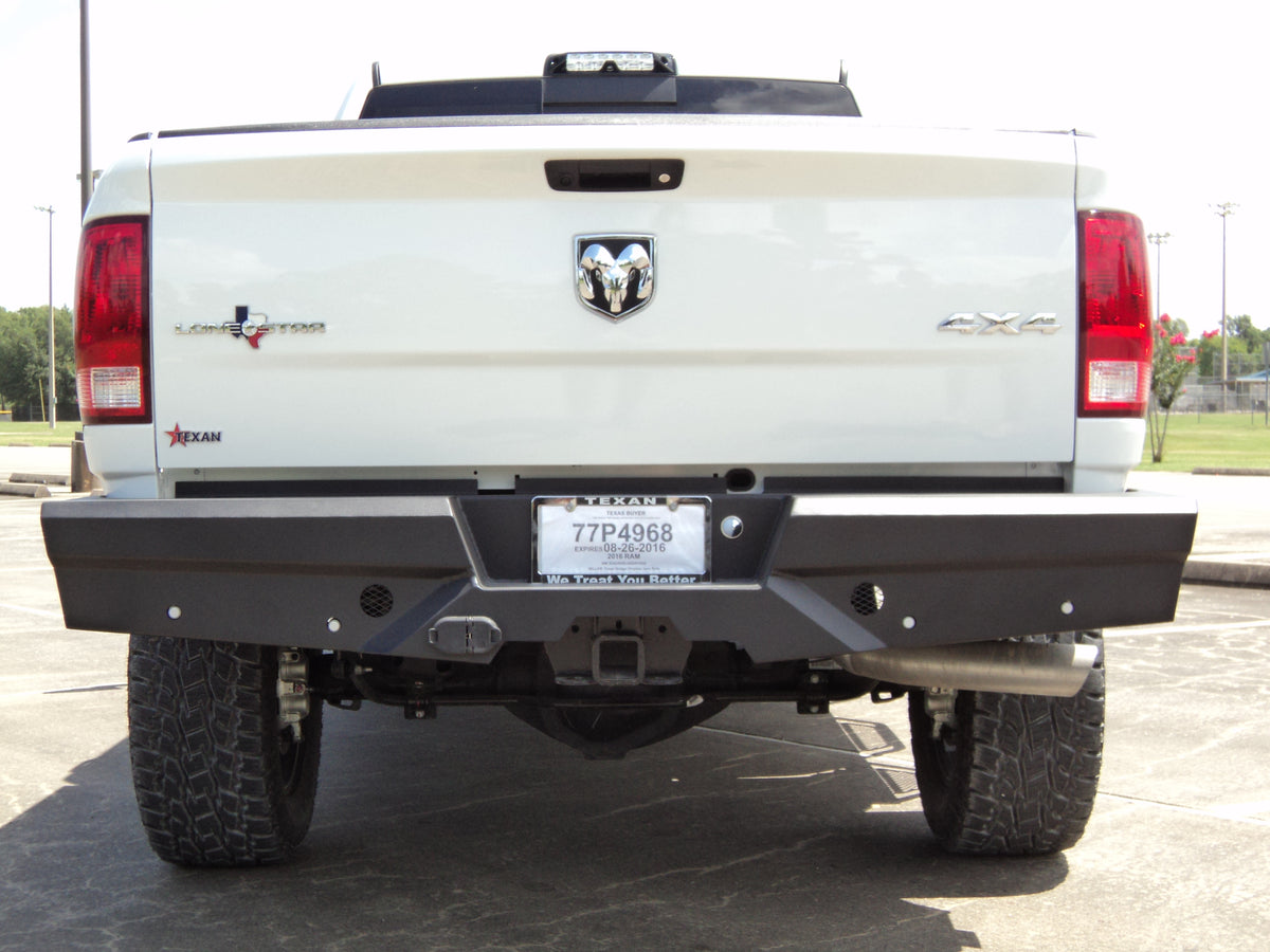 Steelcraft Elevation Rear Bumper - Fine Textured Black - 2014-2025 Dodge Ram 2500/3500 / 2014-2018 Dodge Ram 1500 / 2019-2023 Ram 1500 Classic (65-22260)
