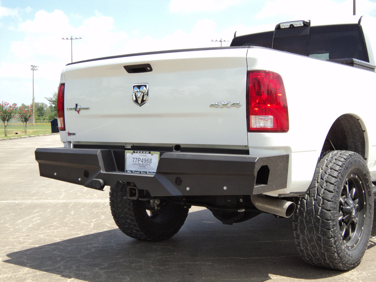 Steelcraft Elevation Rear Bumper - Fine Textured Black - 2014-2025 Dodge Ram 2500/3500 / 2014-2018 Dodge Ram 1500 / 2019-2023 Ram 1500 Classic (65-22260)
