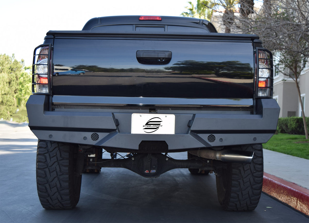 Steelcraft Elevation Rear Bumper - Fine Textured Black - 2014-2015 Toyota Tacoma (65-23370)