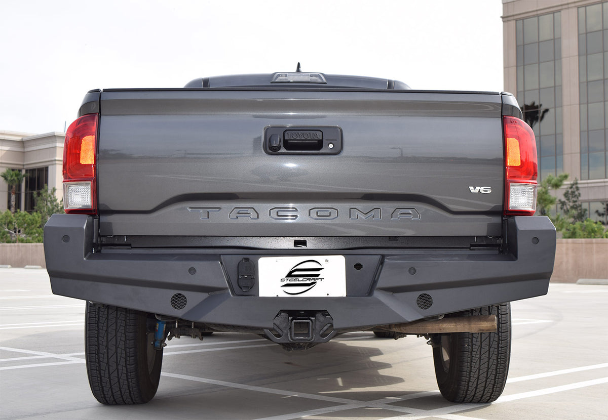 Steelcraft Elevation Rear Bumper - Fine Textured Black - 2016-2023 Toyota Tacoma (65-23420)
