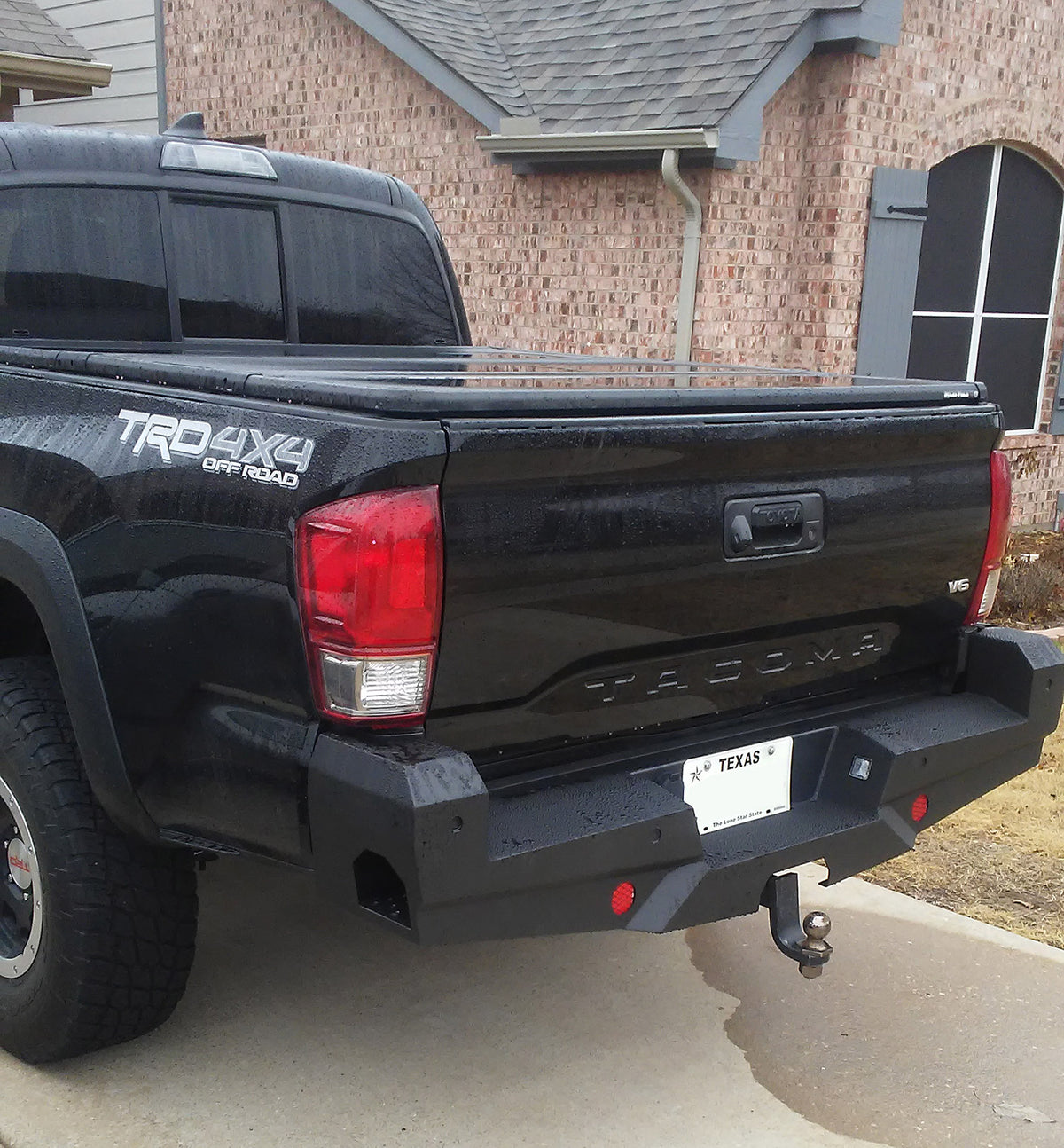 Steelcraft Elevation Rear Bumper - Fine Textured Black - 2016-2023 Toyota Tacoma (65-23420)