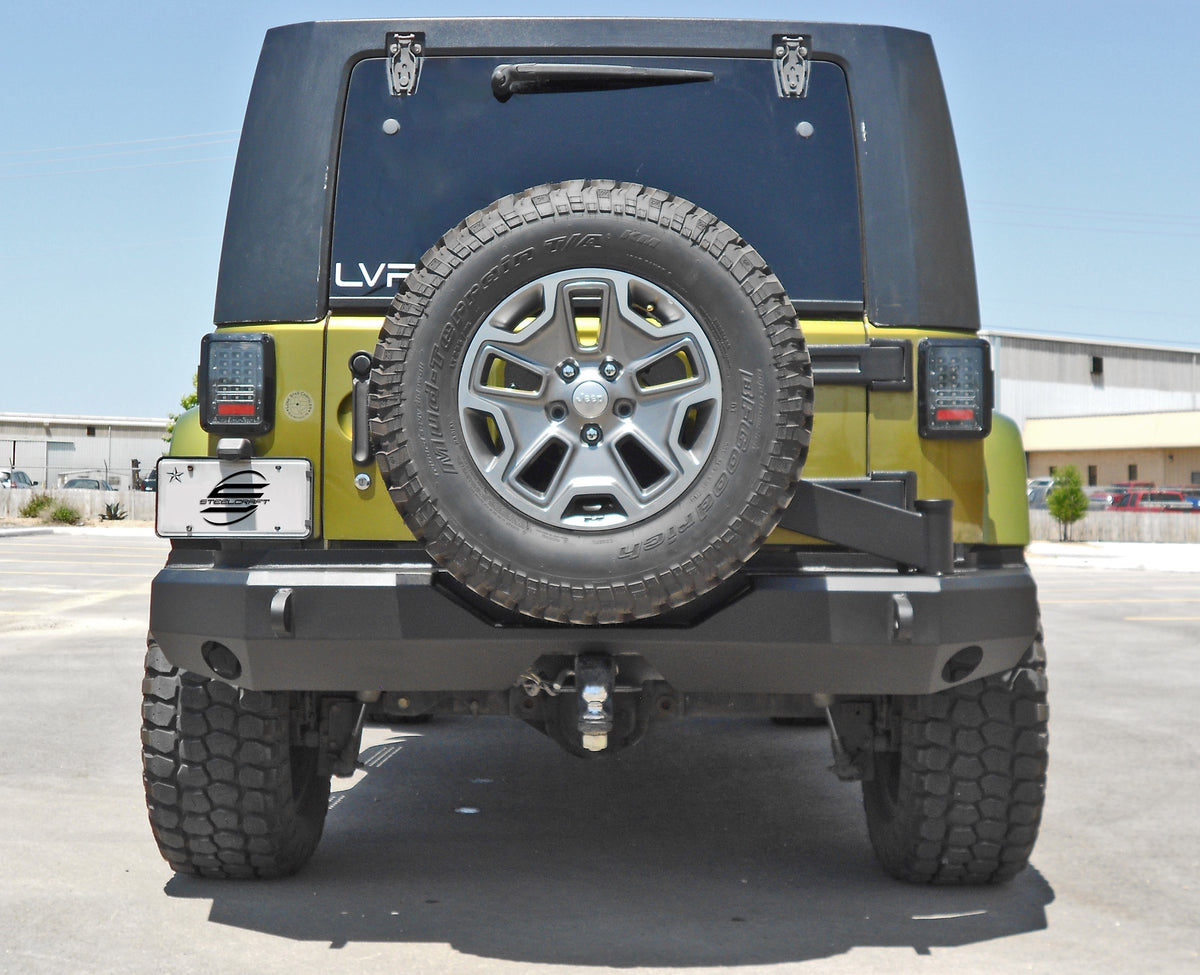 Steelcraft Tire Carrier - Textured Black - 2014-2018 Wrangler JK (65-92500TC)