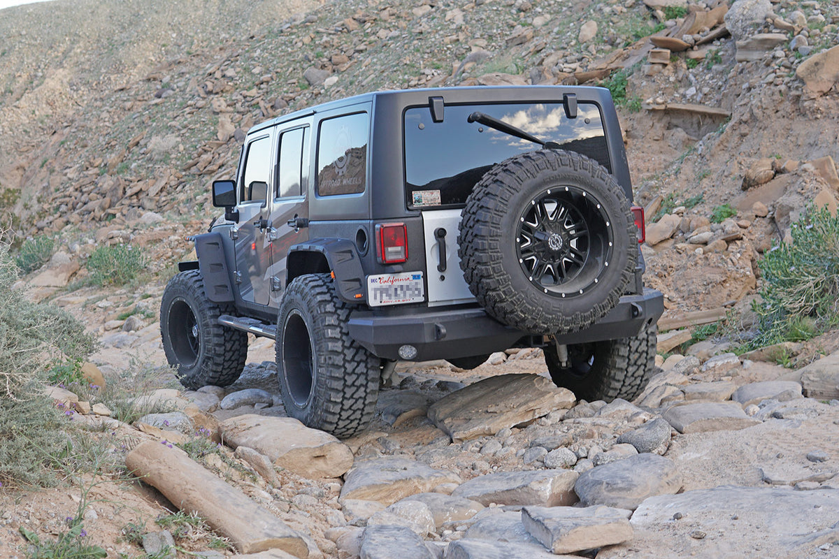 Steelcraft Rear Bumper - Textured Black - 2014-2018 Jeep Wrangler JK (65-92500)