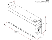 Vector 6912 50-Gallon Elite DOT Refueling System dimensions diagram