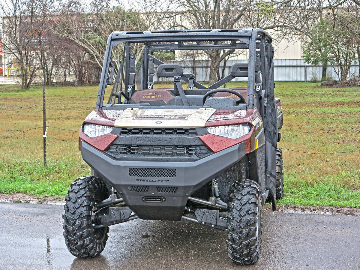 Steelcraft UTV Front Bumper Replacement - Fine Textured Black - 2018-2024 Polaris Ranger 1000/XP1000 (70-3000)