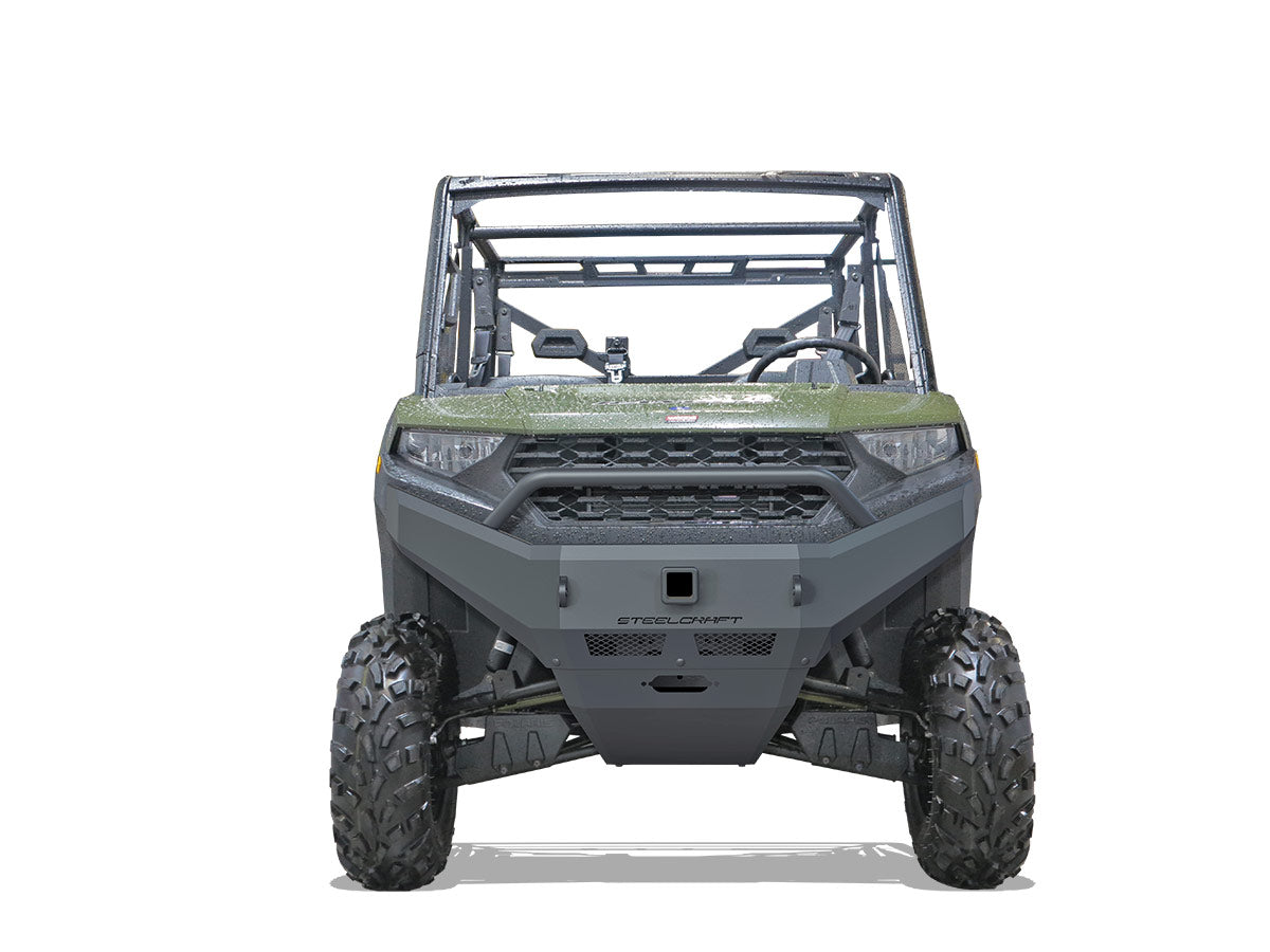 Steelcraft UTV Front Bumper Replacement - Fine Textured Black - 2018-2024 Polaris Ranger (70-3020)