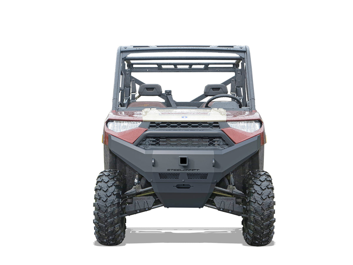 Steelcraft UTV Front Bumper Replacement - Fine Textured Black - 2018-2024 Polaris Ranger (70-3020)