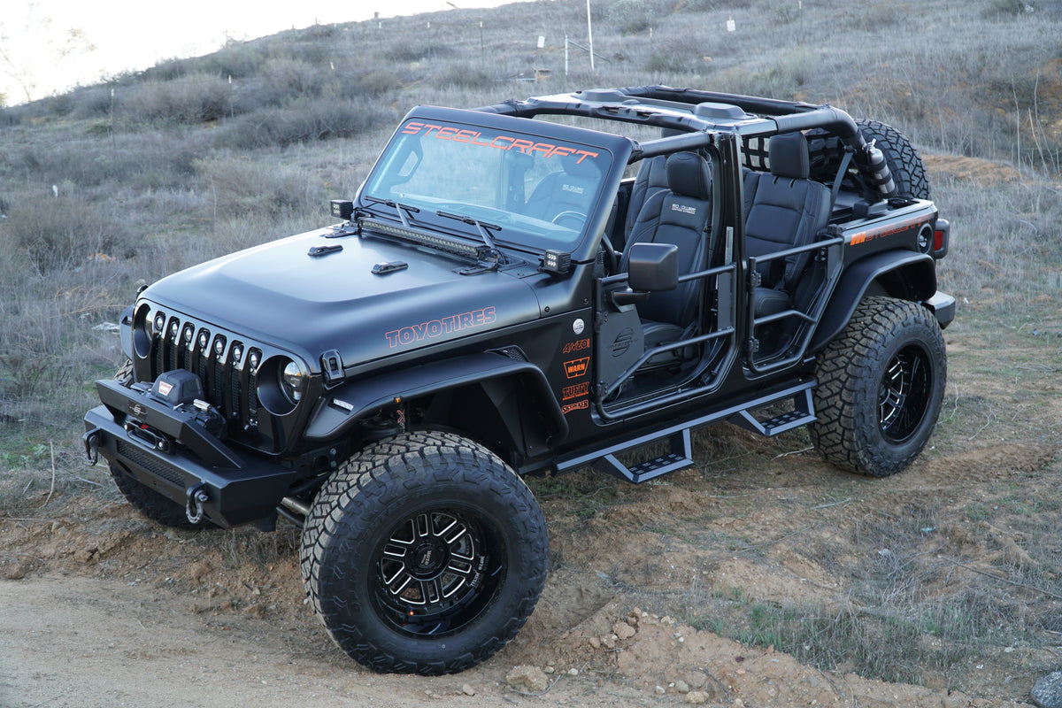 Steelcraft STX Drop Step - Black - 2018-2025 Jeep Wrangler JL 4 Dr (700-22300)