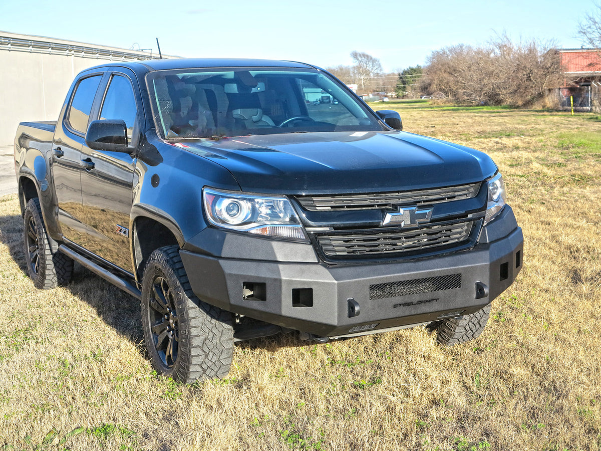 Steelcraft Fortis Front Bumper - Textured Black - 2015-2020 Chevy Colorado (Excludes ZR2) (71-10450)