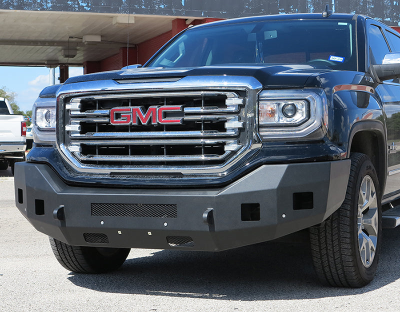 Steelcraft Fortis Front Bumper - Textured Black - 2016-2018 GMC Sierra 1500 / 2019 Sierra 1500 Limited (71-10470)