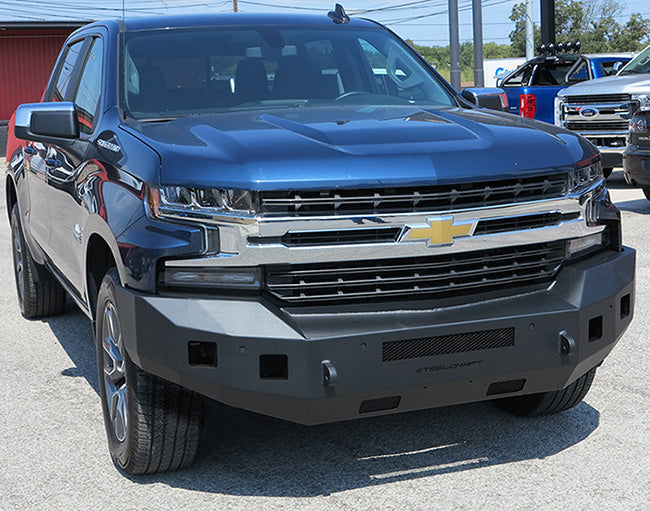 Steelcraft Fortis Front Bumper - Textured Black - 2019-2021 Chevy Silverado 1500, 2022 Silverado 1500 LTD classic (Excludes 2019 LD Classic) (71-10490)