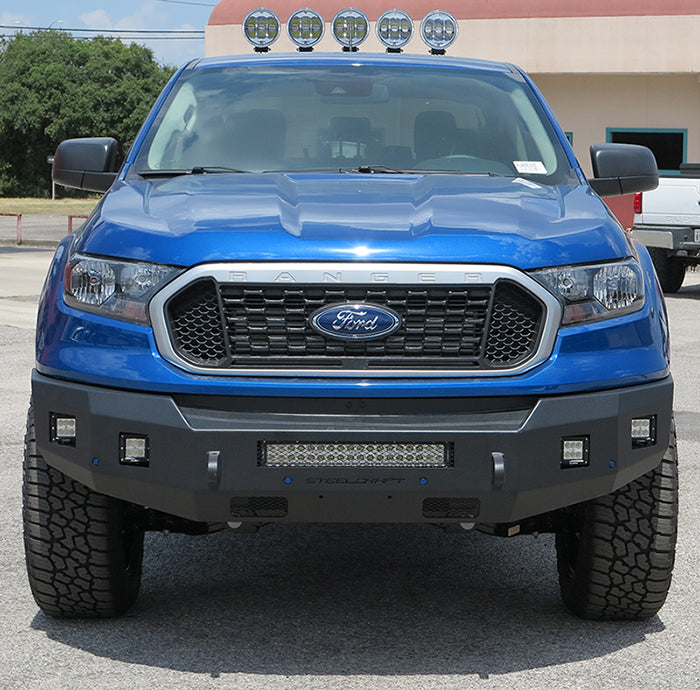 Steelcraft Fortis Front Bumper - Textured Black - 2019-2023 Ford Ranger (71-11340)