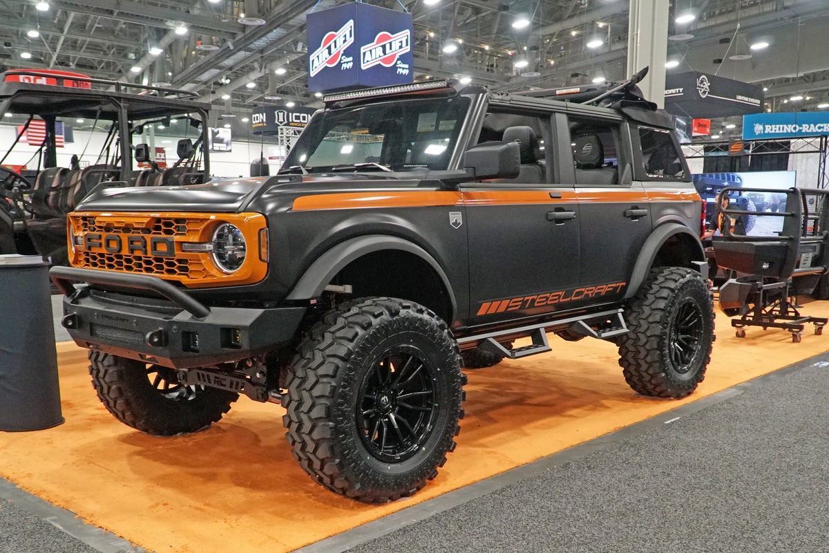 Steelcraft Fortis Front Bumper - Textured Black - 2021-2024 Ford Bronco (71-11350HP)