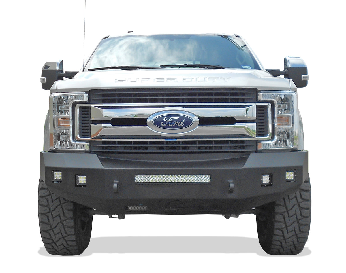 Steelcraft Fortis Front Bumper - Textured Black - 2017-2022 Ford Super Duty (71-11380)