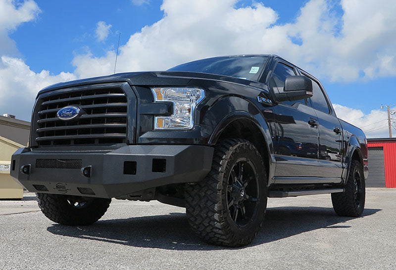 Steelcraft Fortis Front Bumper - Textured Black - 2015-2017 Ford F150 (71-11410)