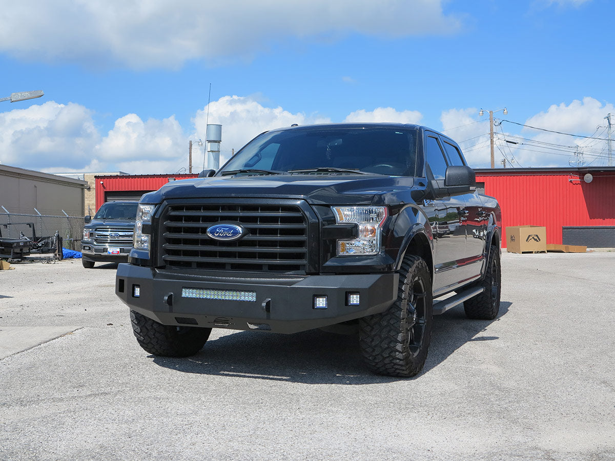 Steelcraft Fortis Front Bumper - Textured Black - 2015-2017 Ford F150 (71-11410)