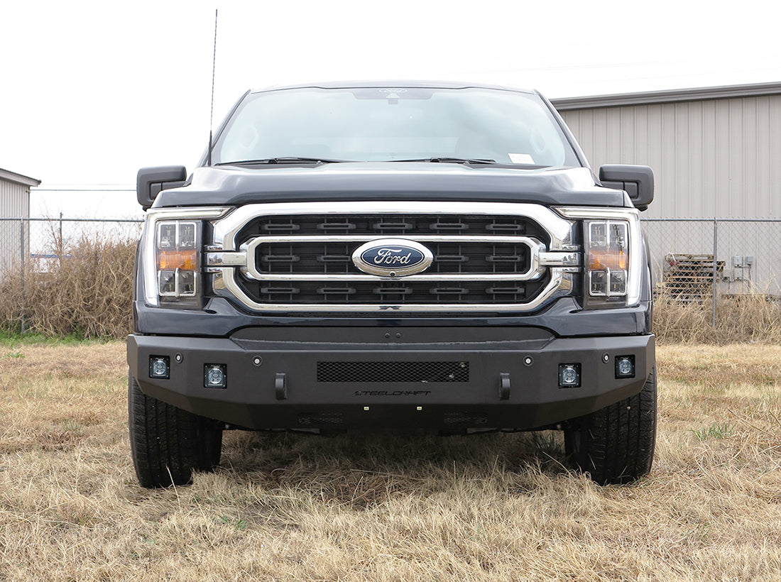 Steelcraft Fortis Front Bumper - Textured Black - 2021-2023 Ford F150 (71-11430)