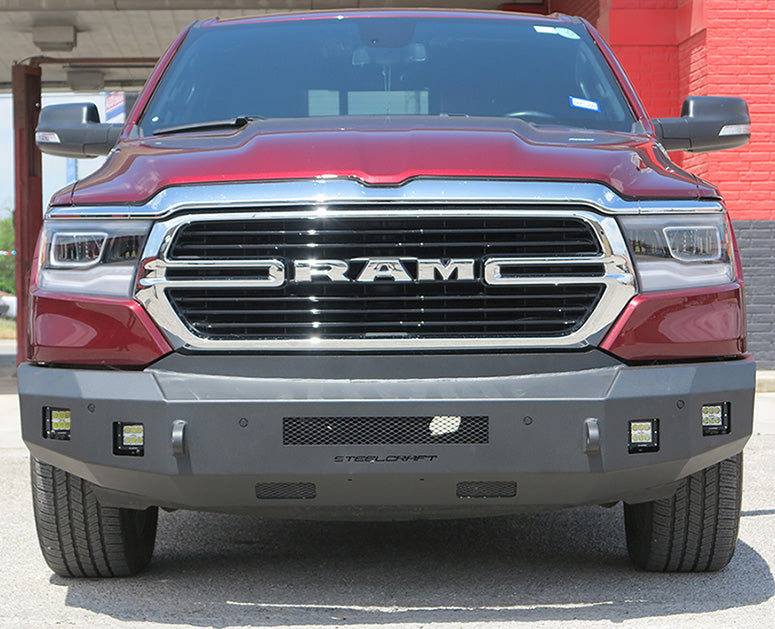 Steelcraft Fortis Front Bumper - Textured Black - 2019-2024 Ram 1500 (Excl: Classic, Rebel/TRX, Eco-Diesel) (71-12270)