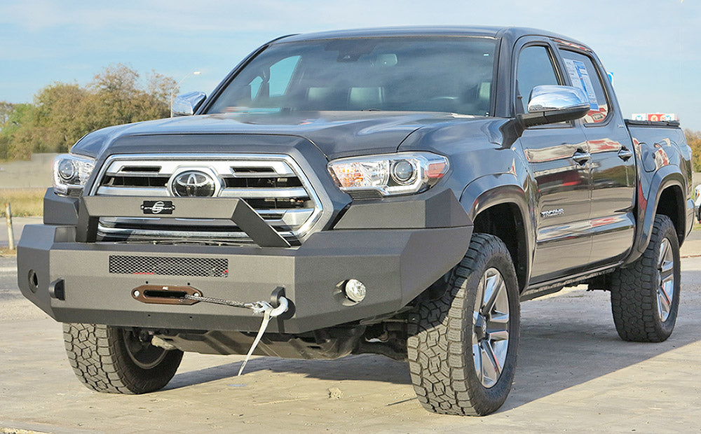 Steelcraft Fortis Front Bumper - Textured Black - 2016-2023 Tacoma (71-13420)