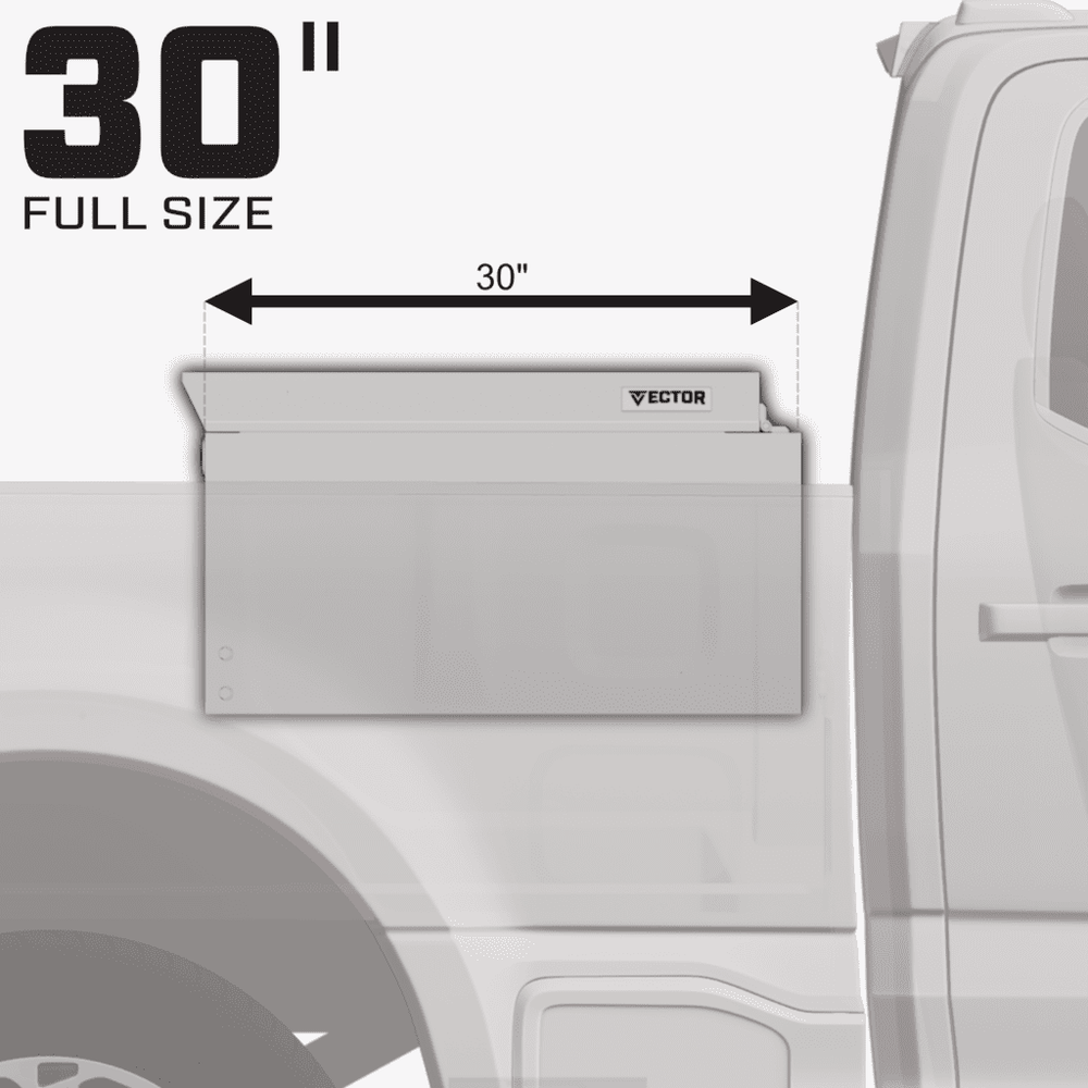Vector 7183 Deep Cross-Cab Full-Size Truck Tool Box installed in a pickup truck