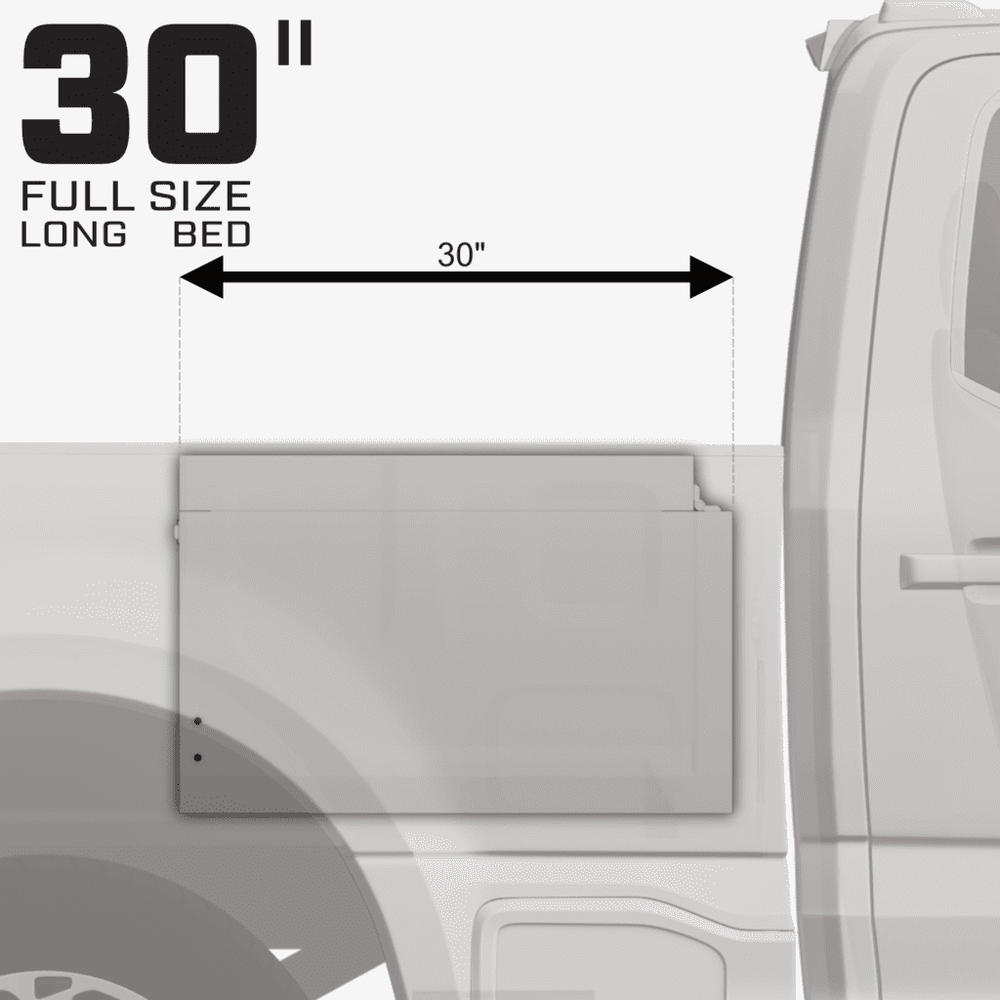Vector 7186 Deep Chest Truck Tool Box for Long Beds installed in a pickup truck
