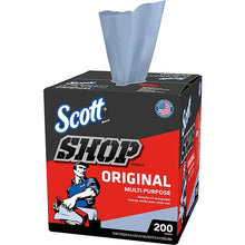 Scott Shop Towels Original Pop-Up Box, 200 Count - Blue (75190)