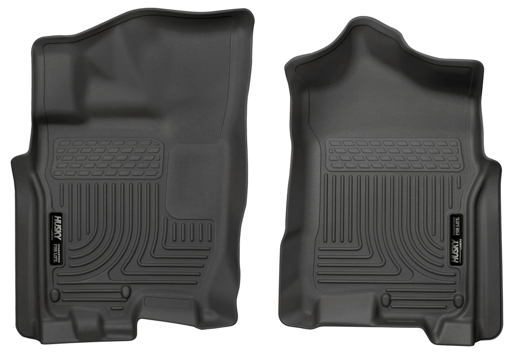 Husky Liners Weatherbeater - Front Floor Liners - 2016-2024 Nissan TITAN XD / 2017-2024 Nissan TITAN - Part 13601